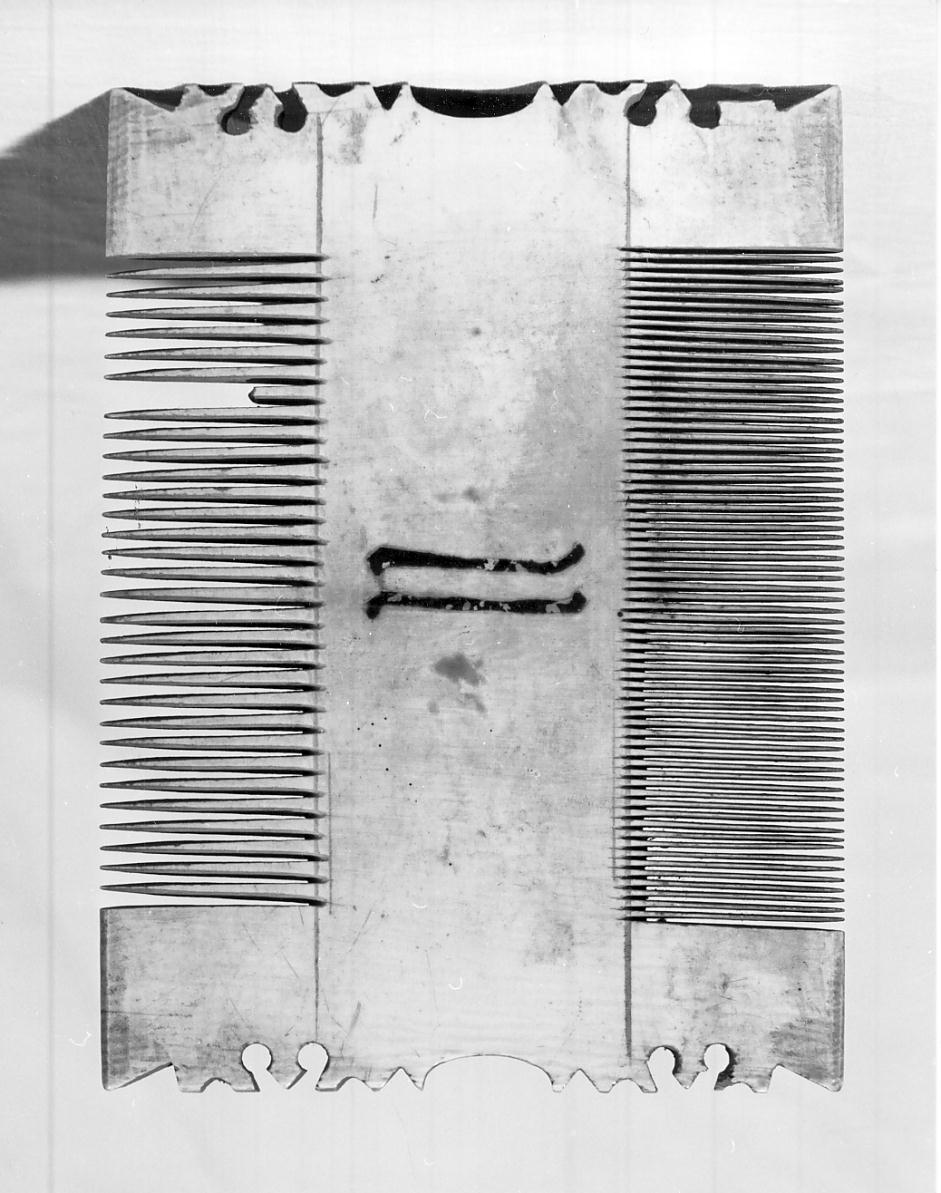 pettine, opera isolata - ambito italiano (sec. XV)