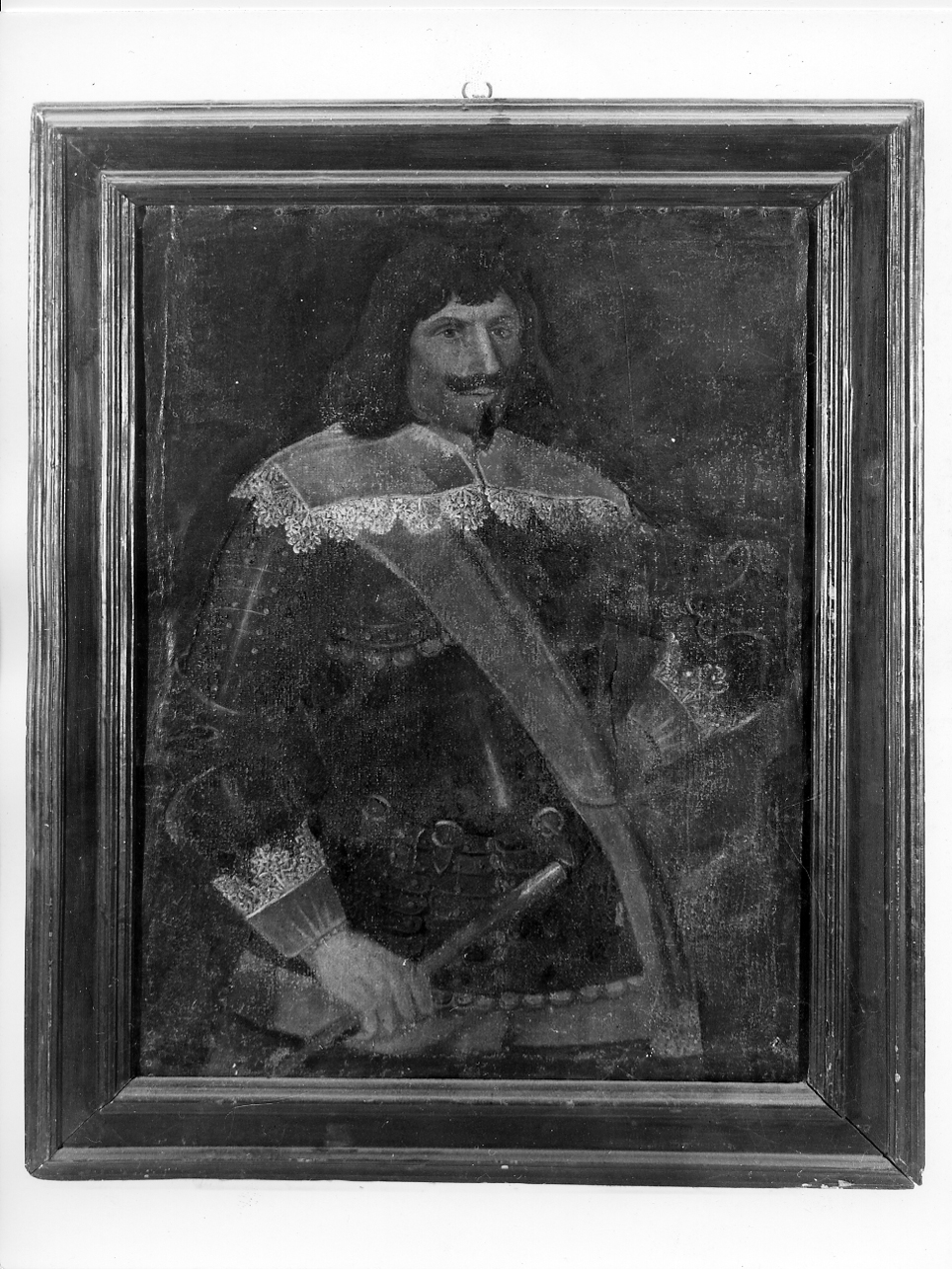 ritratto d'uomo (dipinto, opera isolata) - ambito mantovano (fine sec. XVII)