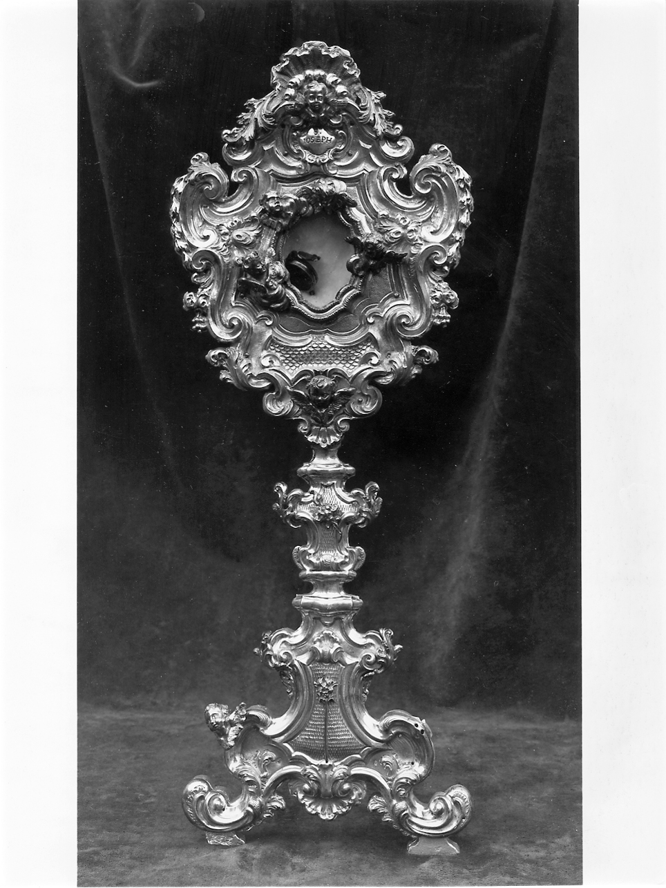 reliquiario - a ostensorio, opera isolata - ambito bresciano (terzo quarto sec. XVIII)