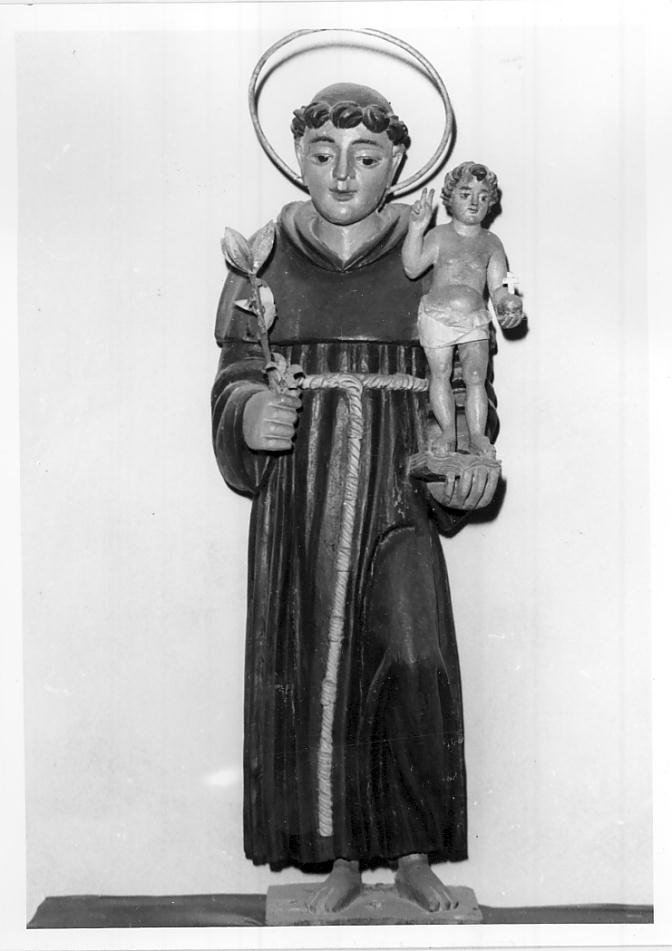 Sant'Antonio (statua, opera isolata) - bottega calabrese (sec. XVII)