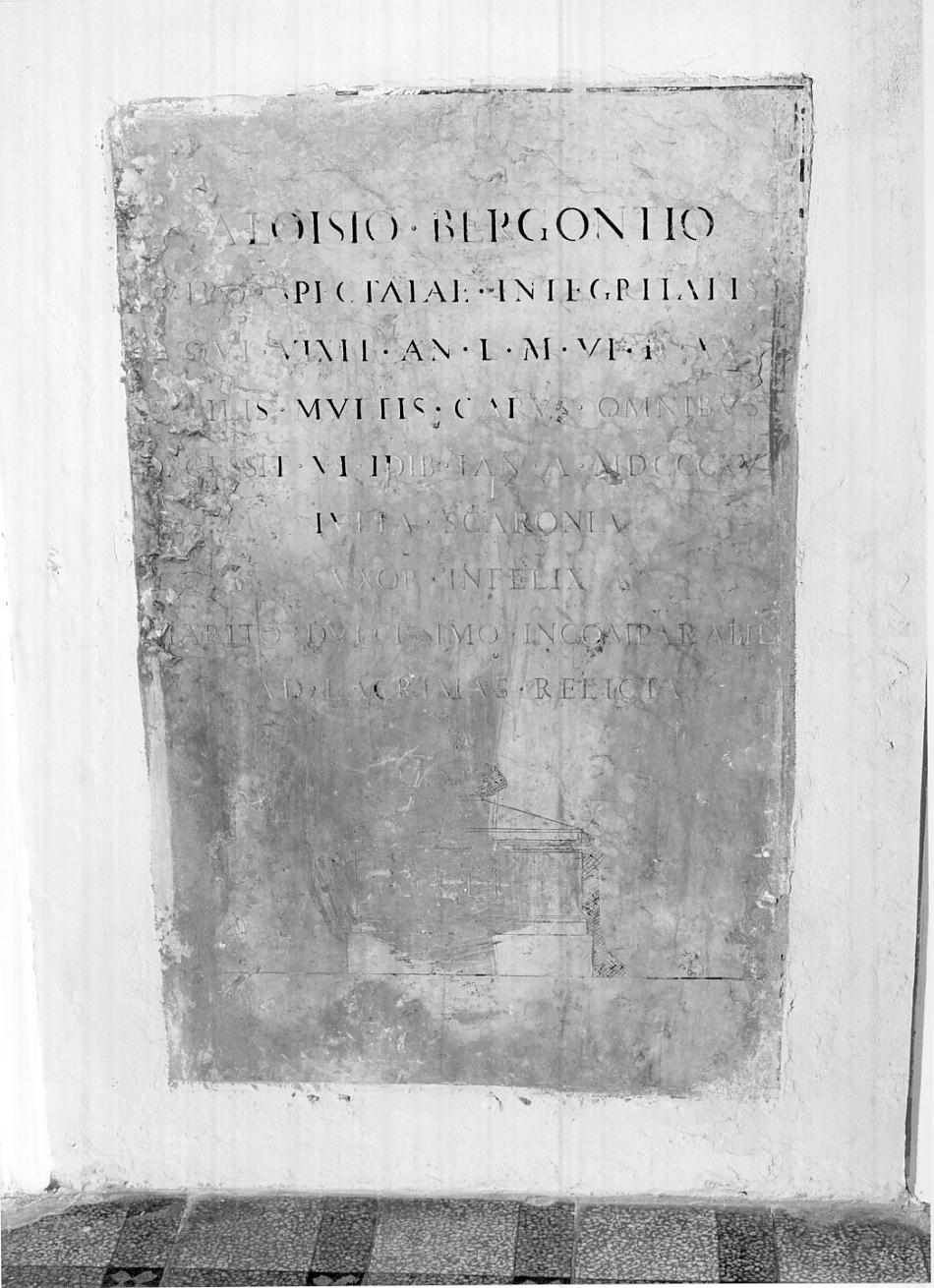 lapide commemorativa, opera isolata - produzione mantovana (sec. XIX)