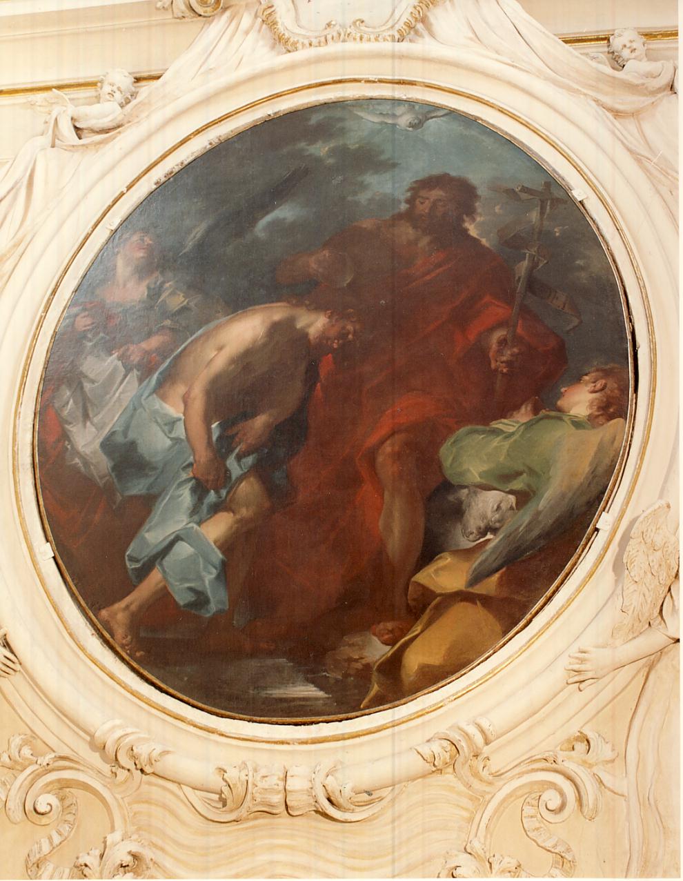 battesimo di Cristo (dipinto, opera isolata) di Bazzani Giuseppe (sec. XVIII)