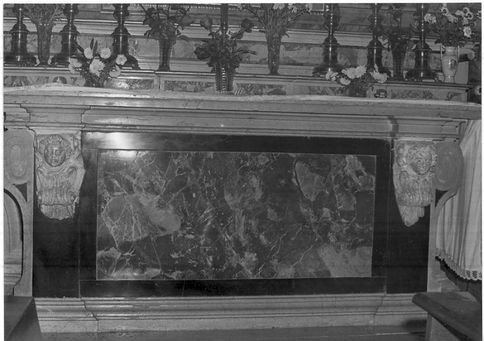 mensa d'altare, opera isolata - ambito italiano (sec. XVII)