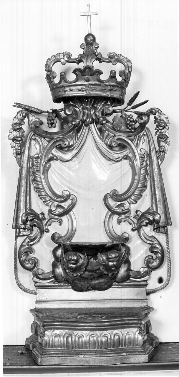 tronetto per esposizione eucaristica, opera isolata - ambito italiano (sec. XVIII)