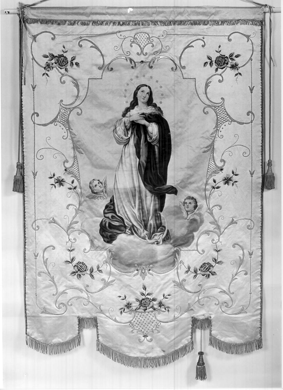 L'Immacolata (stendardo, opera isolata) - ambito italiano (sec. XIX)
