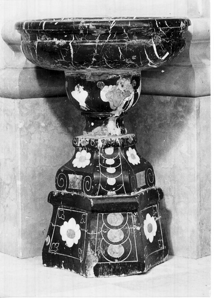 acquasantiera, serie - ambito italiano (sec. XVIII)