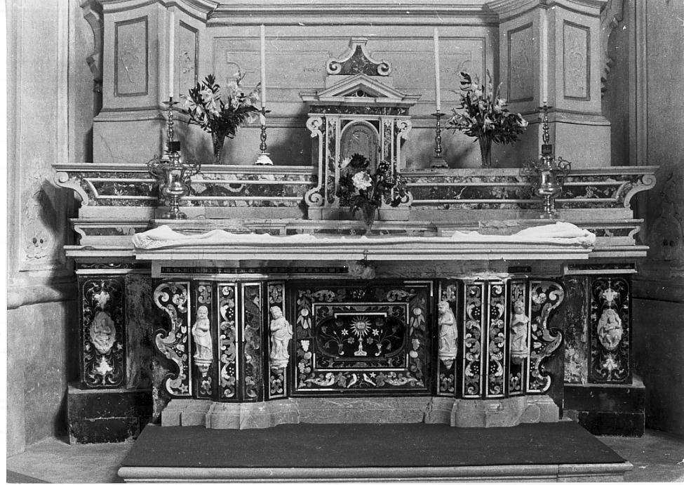 mensa d'altare, insieme di Manni bottega (attribuito) (sec. XVIII)
