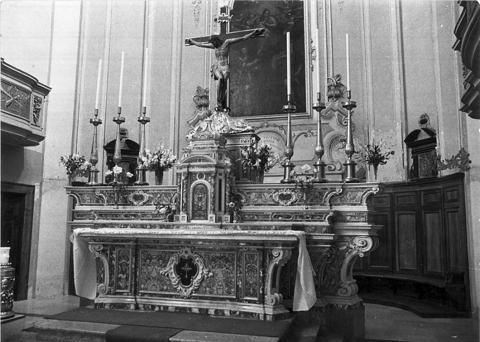 altare maggiore, insieme - ambito italiano (seconda metà sec. XVIII)