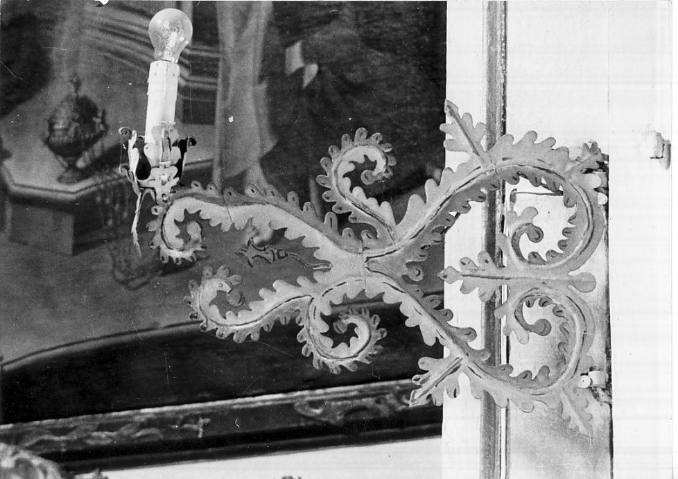 candeliere da parete, serie - ambito italiano (sec. XVIII)