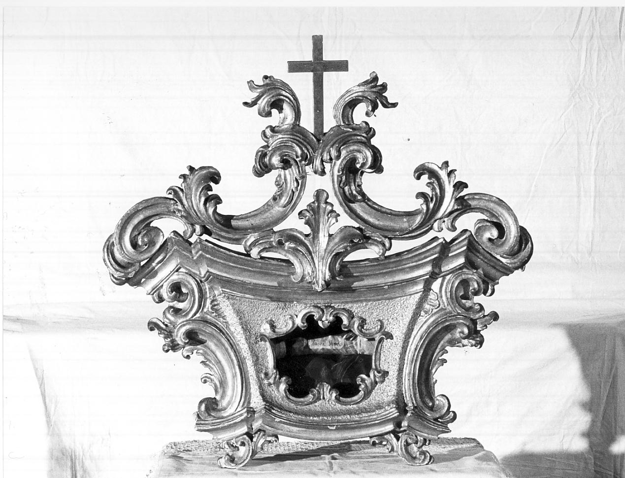 reliquiario, serie - ambito bresciano (metà sec. XVIII)