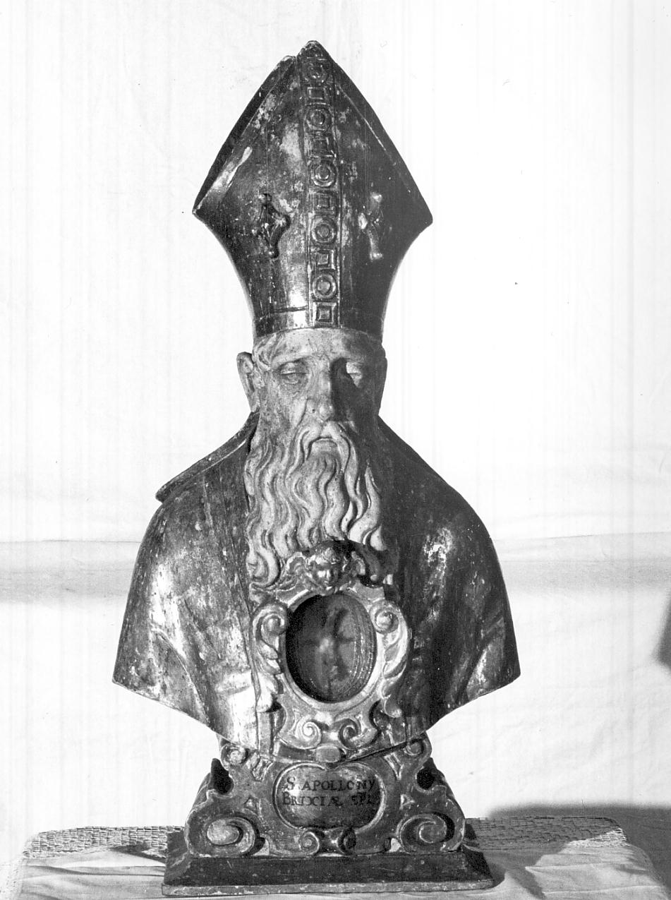 reliquiario - a busto, serie - ambito bresciano (fine/inizio secc. XVII/ XVIII)