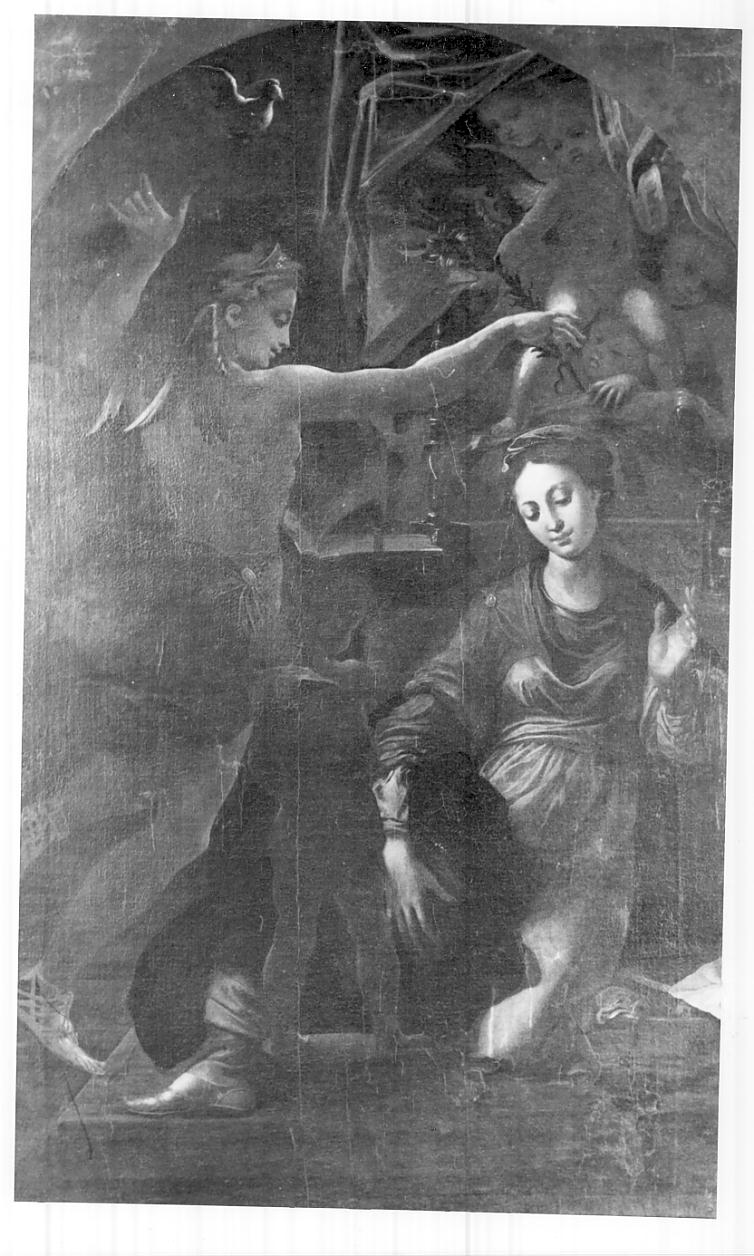 Annunciazione (dipinto, opera isolata) di Spolverini Ilario (primo quarto sec. XVIII)