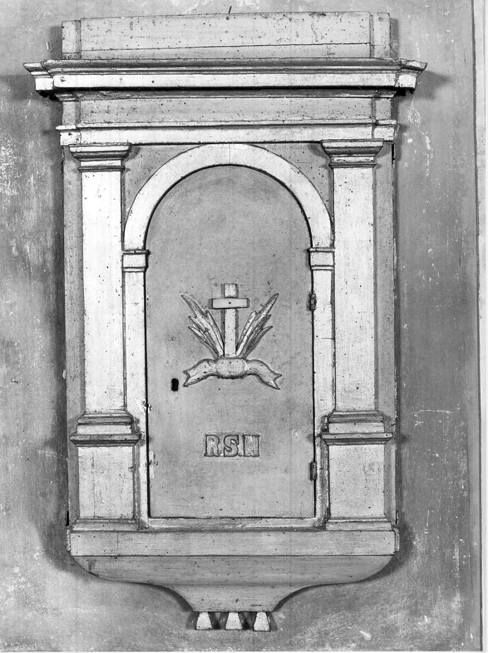 tabernacolo murale, coppia - ambito italiano (sec. XIX)