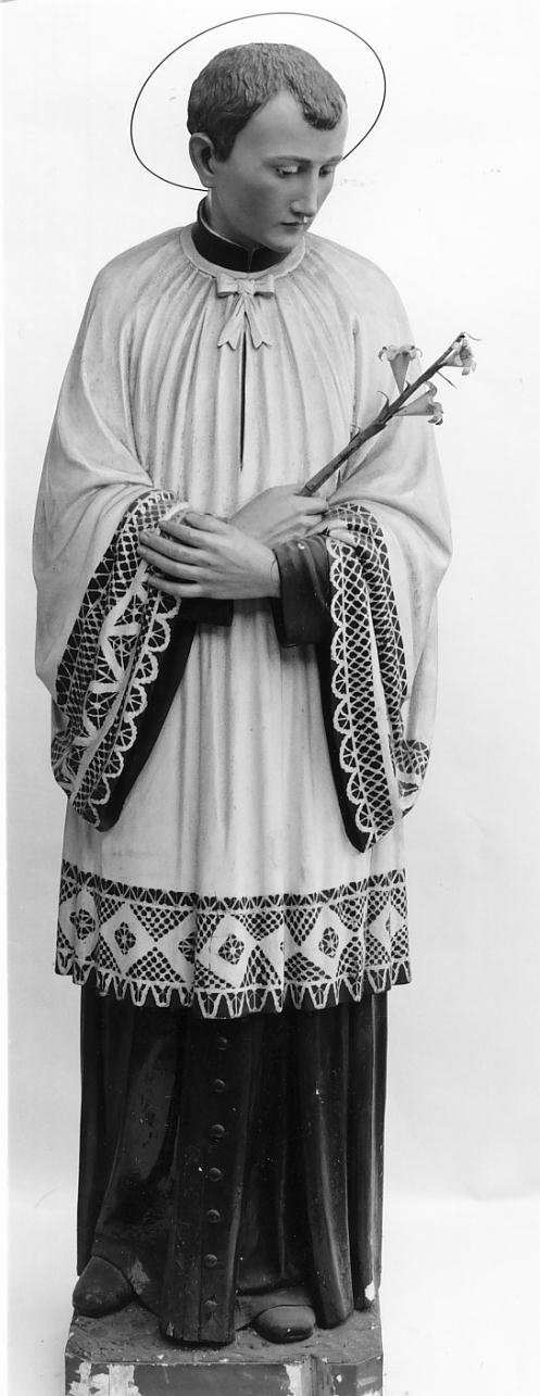 San Luigi Gonzaga (statua, opera isolata) - ambito bresciano (prima metà sec. XX)