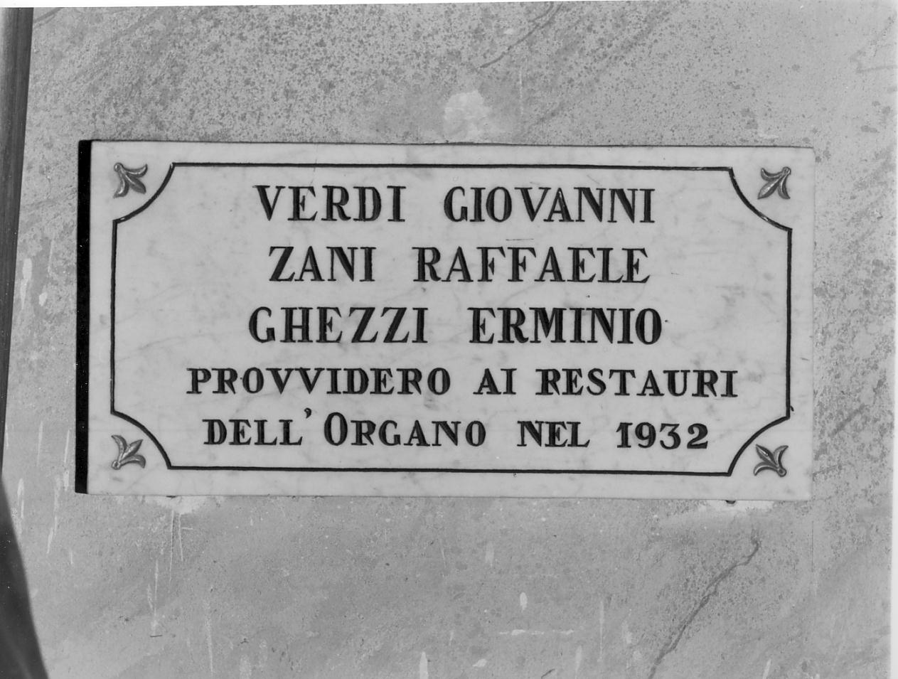 lapide, opera isolata - manifattura cremonese (sec. XX)