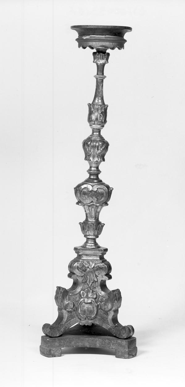 candelabro, opera isolata - manifattura cremonese (sec. XVIII)