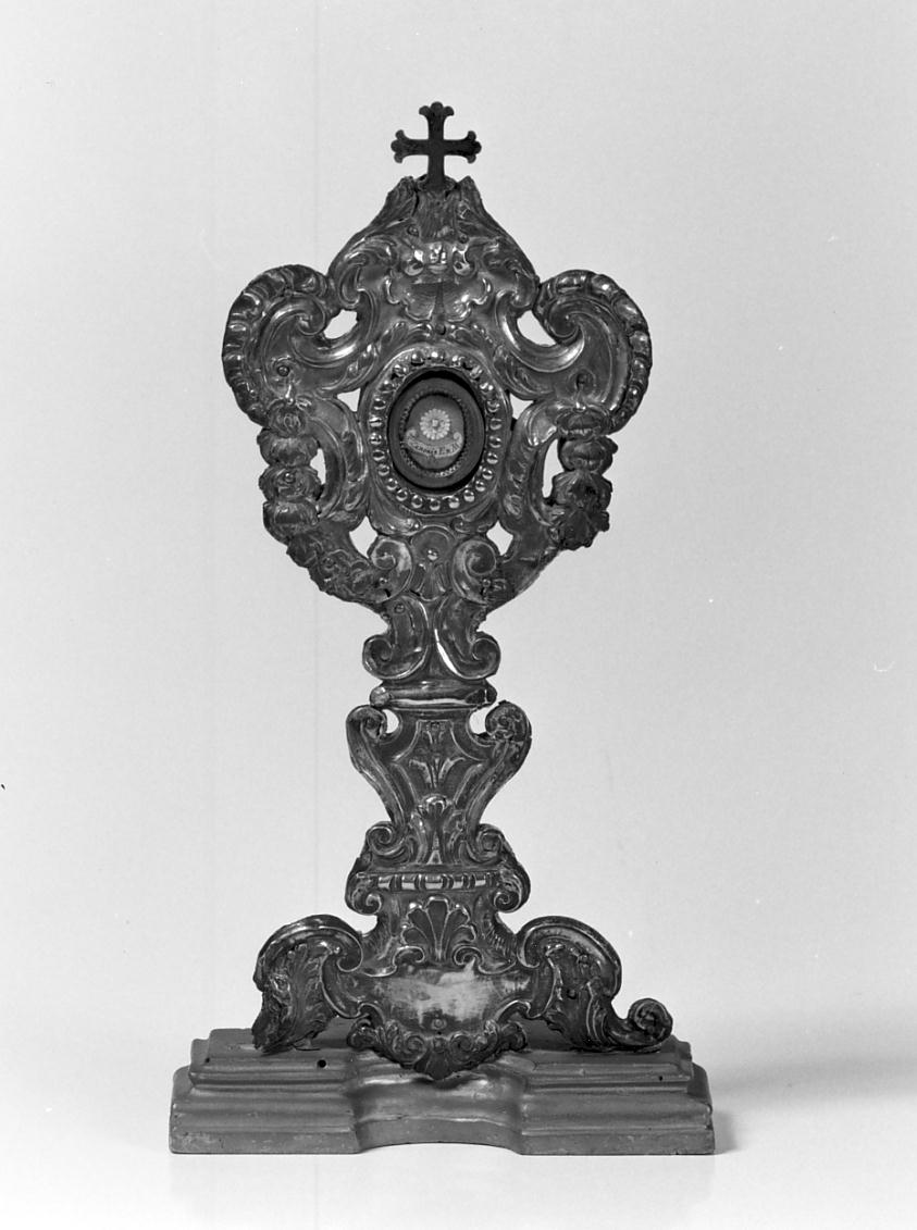 reliquiario - a ostensorio, opera isolata - manifattura lombarda (sec. XVIII)