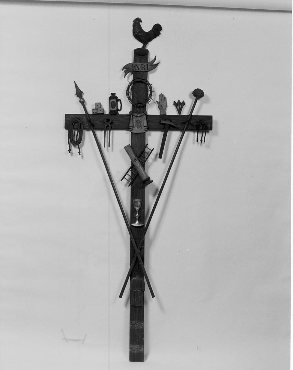 croce penitenziale, opera isolata - manifattura cremonese (sec. XIX)