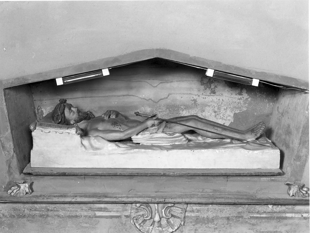 Cristo morto (statua, elemento d'insieme) - ambito lombardo (seconda metà sec. XIX)