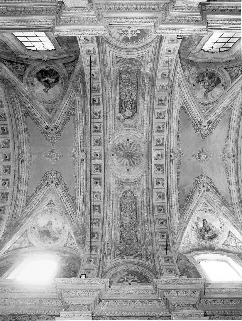 motivi decorativi/ santi (decorazione pittorica, insieme) di Barbiani Umberto detto Gucin, Benedini Ottorino (sec. XX)