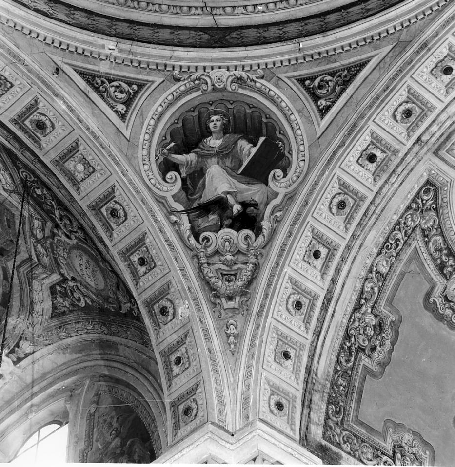 quattro evangelisti/ motivi decorativi (dipinto, elemento d'insieme) di Benedini Ottorino, Barbiani Umberto detto Gucin (sec. XX)