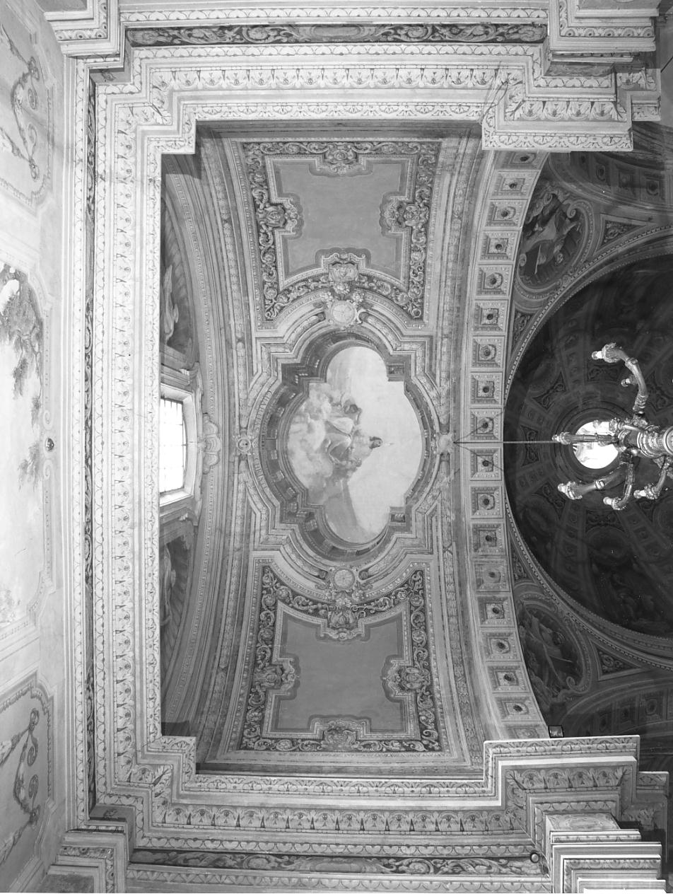 Virtù teologali/ decorazioni (dipinto, elemento d'insieme) di Benedini Ottorino, Barbiani Umberto detto Gucin (sec. XX)