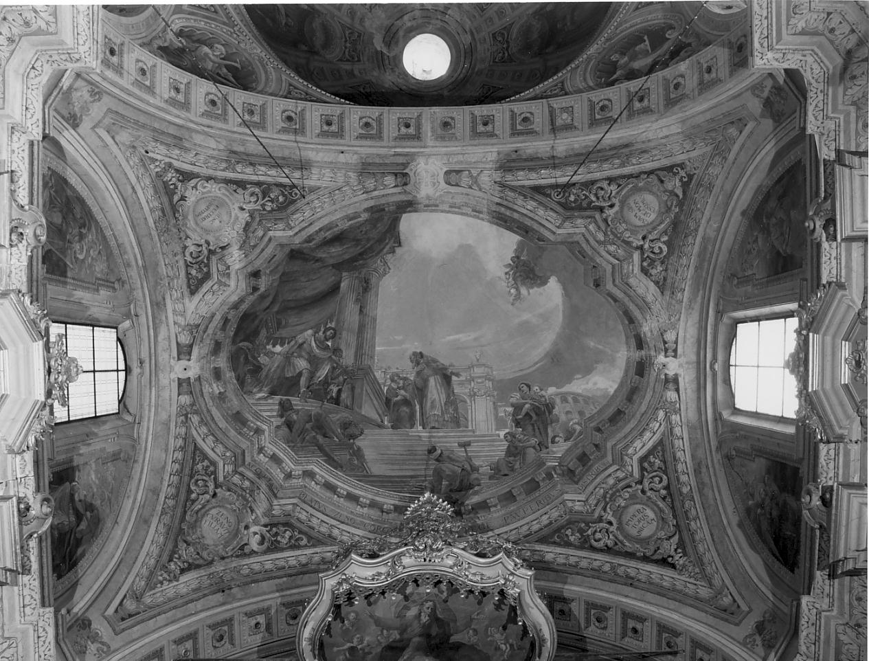 soggetti sacri/ motivi decorativi (decorazione pittorica, insieme) di Benedini Ottorino, Barbiani Umberto detto Gucin (sec. XX)