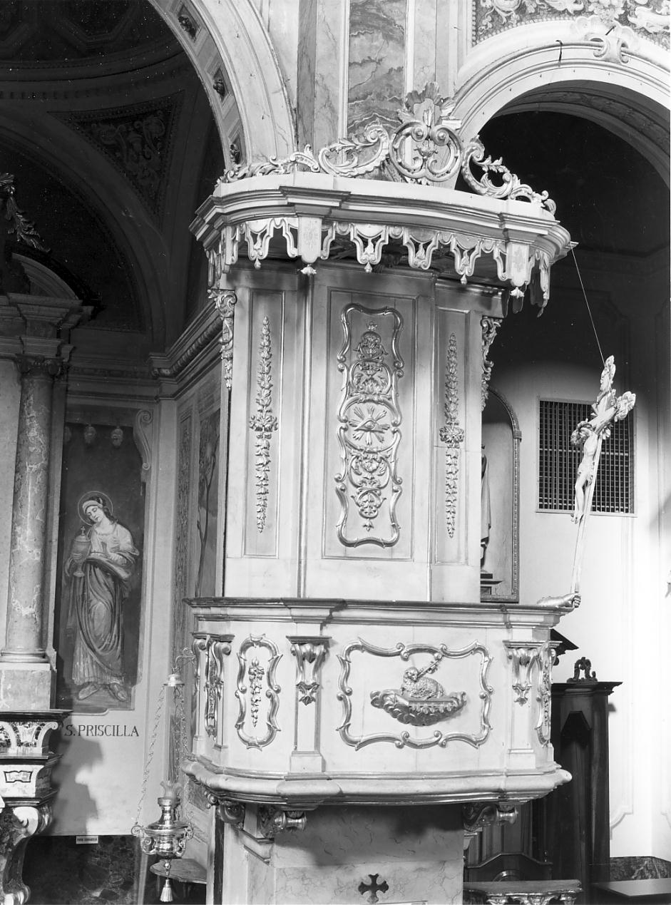 pulpito, insieme - manifattura cremonese (seconda metà, ultimo quarto sec. XVIII, sec. XIX)