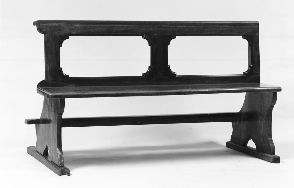 banco da chiesa, serie - manifattura cremonese (seconda metà sec. XIX)