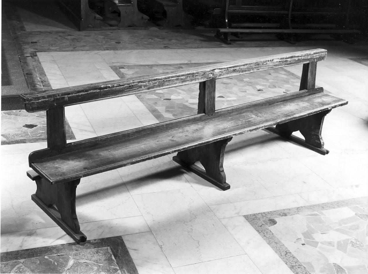 banco da chiesa, serie - manifattura cremonese (seconda metà sec. XIX)