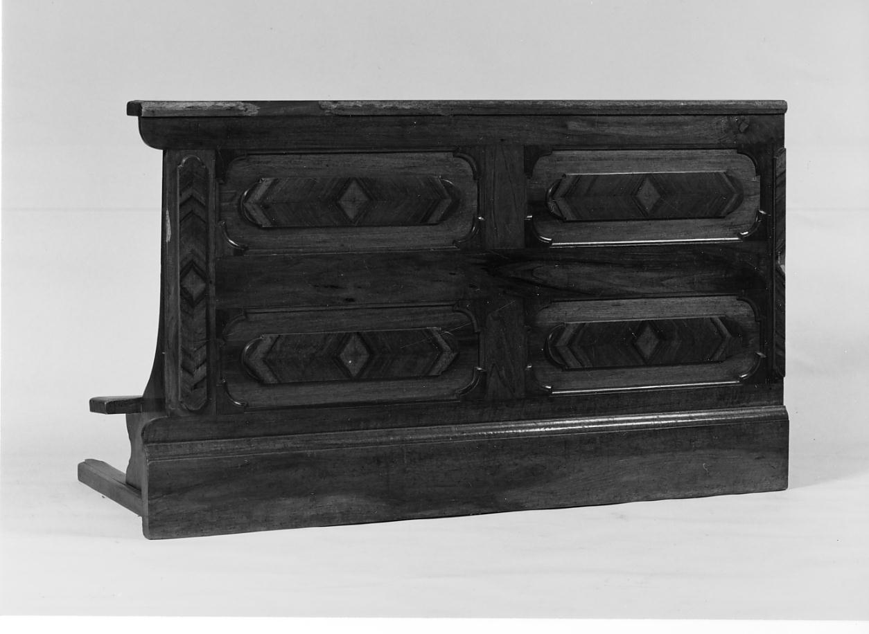 inginocchiatoio, serie - manifattura cremonese (ultimo quarto sec. XIX)