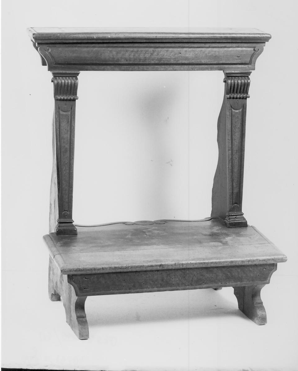 inginocchiatoio, serie - manifattura cremonese (ultimo quarto sec. XIX)