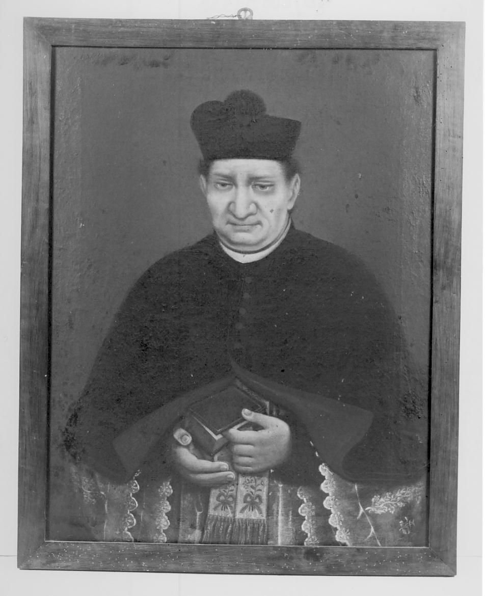 ritratto di ecclesiastico (dipinto, opera isolata) di Menaglietti Giovanni (sec. XIX)