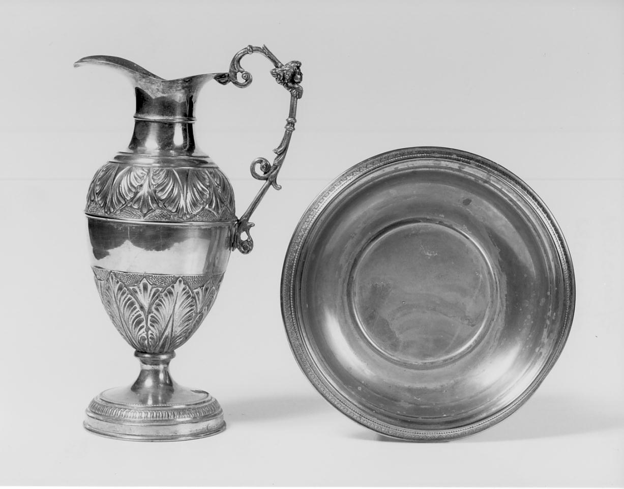 servizio da lavabo, insieme - manifattura lombarda (seconda metà sec. XIX)