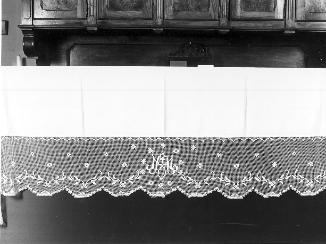 tovaglia d'altare, opera isolata - manifattura cremonese (primo quarto sec. XX)