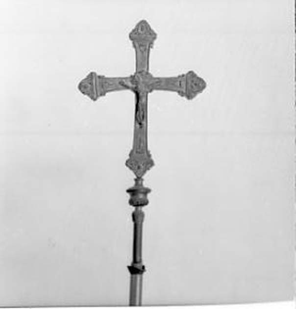 croce processionale, opera isolata - manifattura lombarda (sec. XIX)