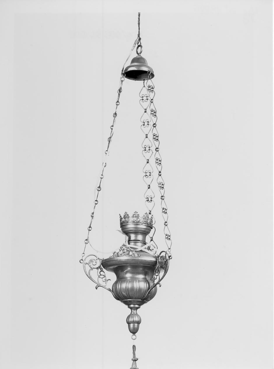 lampada pensile, serie - manifattura cremonese (primo quarto sec. XX)