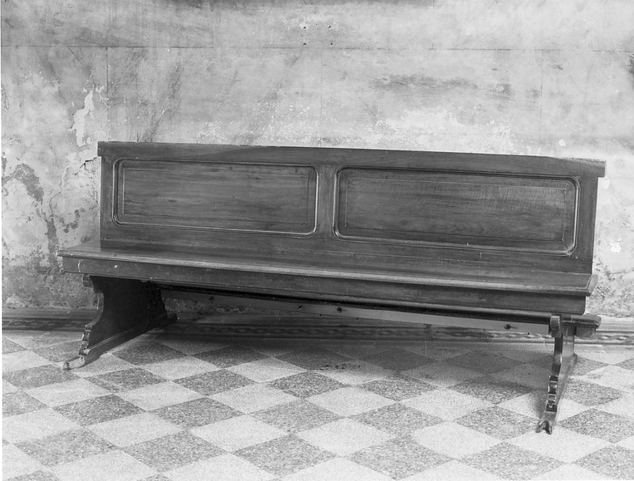 banco da chiesa, serie - manifattura cremonese (seconda metà sec. XIX)