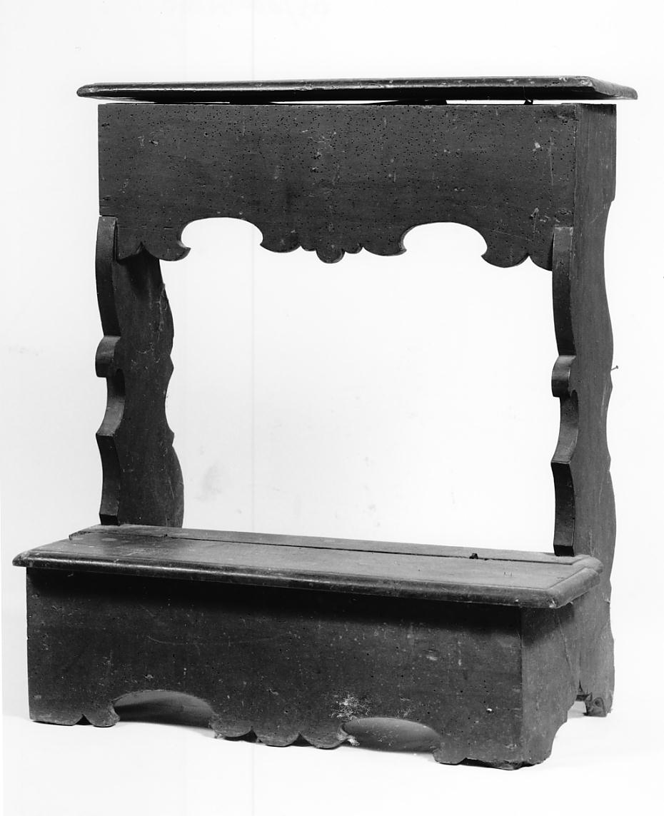 inginocchiatoio, opera isolata - manifattura cremonese (prima metà sec. XIX)