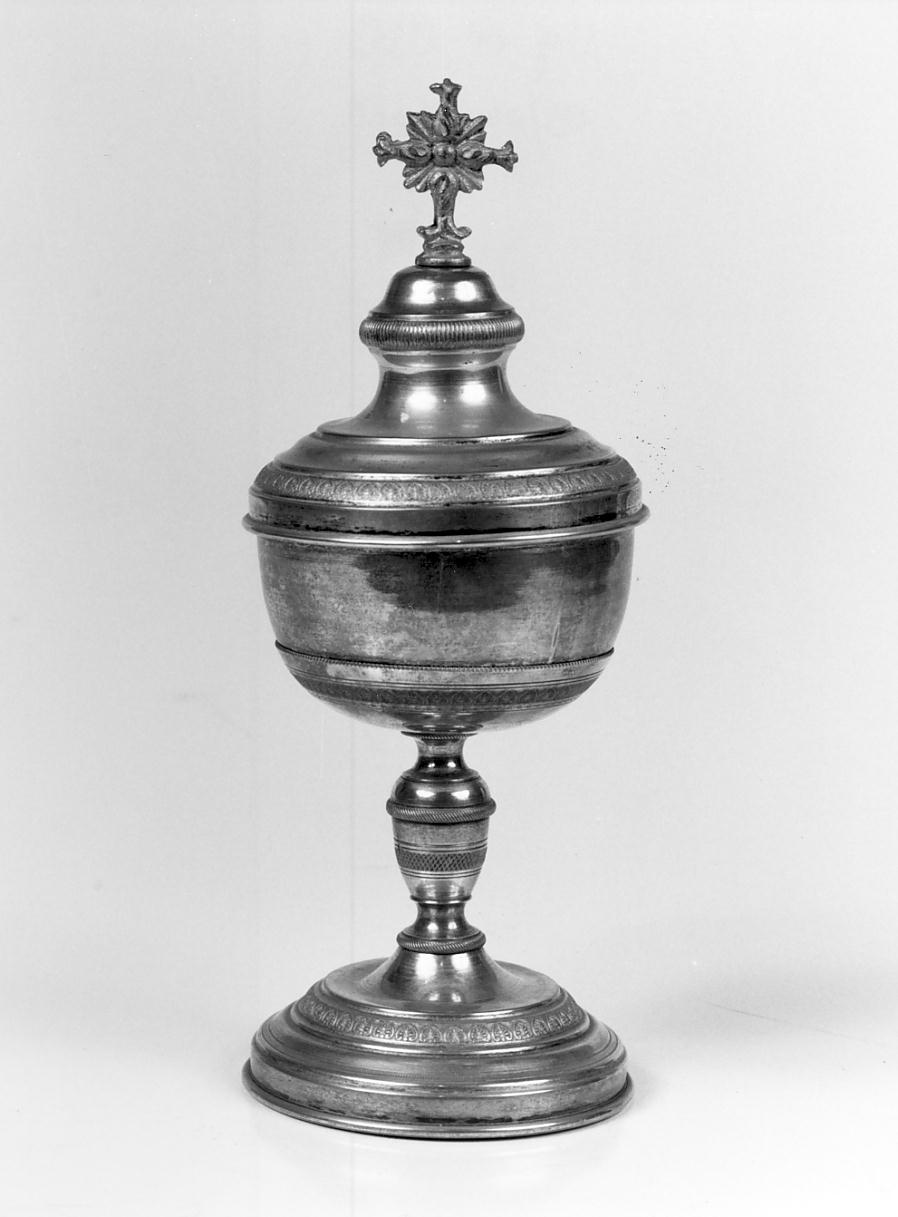 pisside, opera isolata - manifattura lombarda (prima metà sec. XIX)