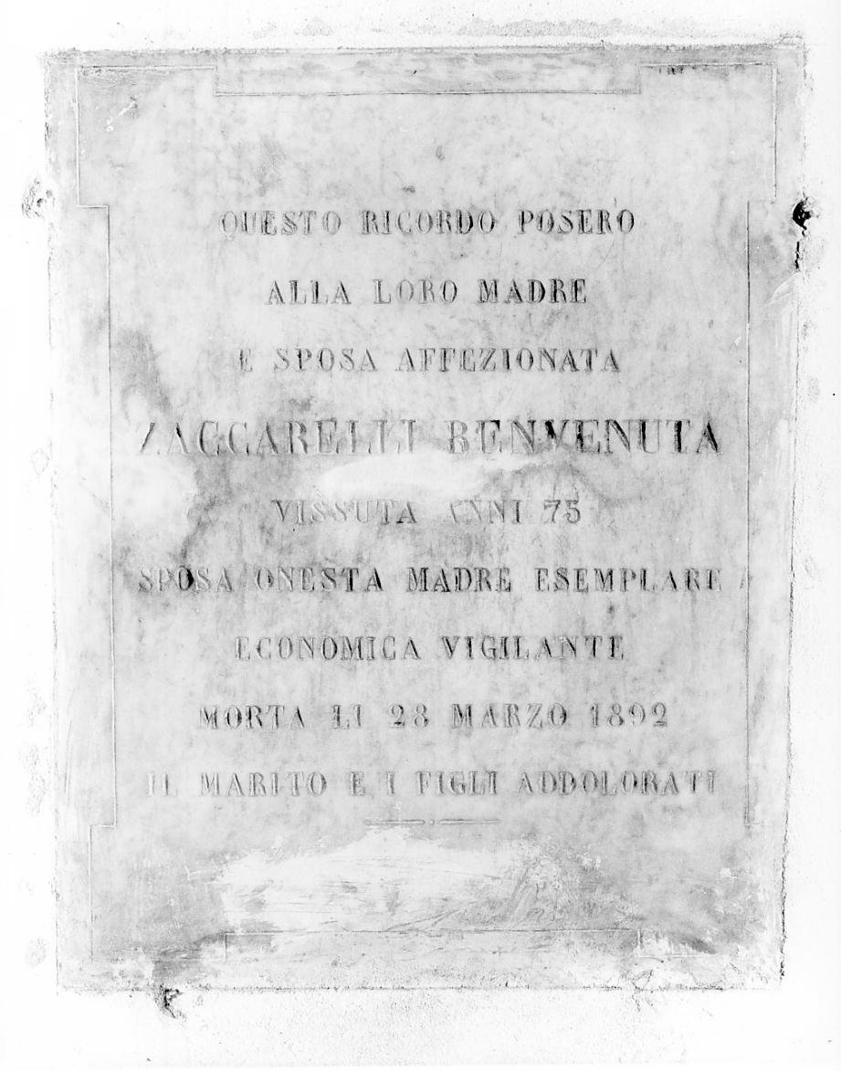 lapide - ambito mantovano (sec. XIX)