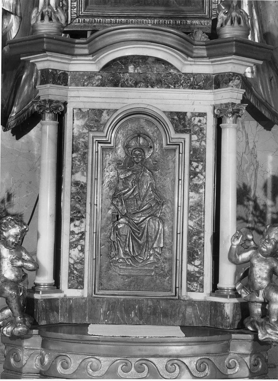 tabernacolo - a frontale architettonico - ambito mantovano (primo quarto sec. XIX)