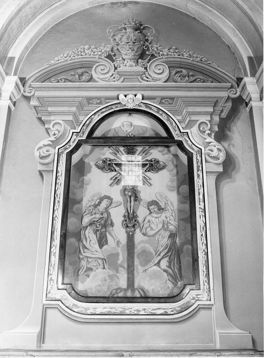 Angeli adoranti/ Motivo decorativo (dipinto) - ambito mantovano (prima metà sec. XIX)