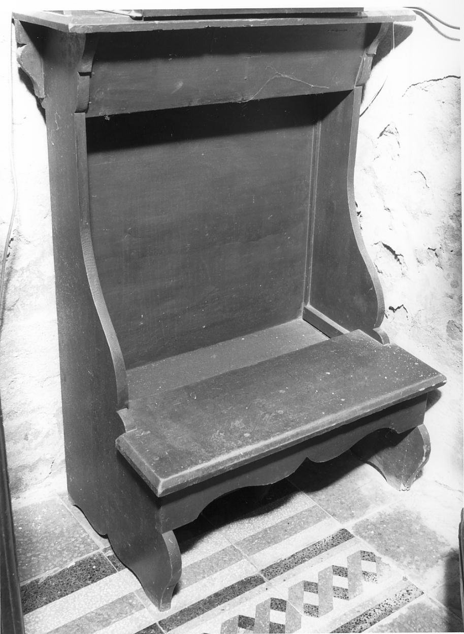 inginocchiatoio - ambito mantovano (secc. XIX/ XX)