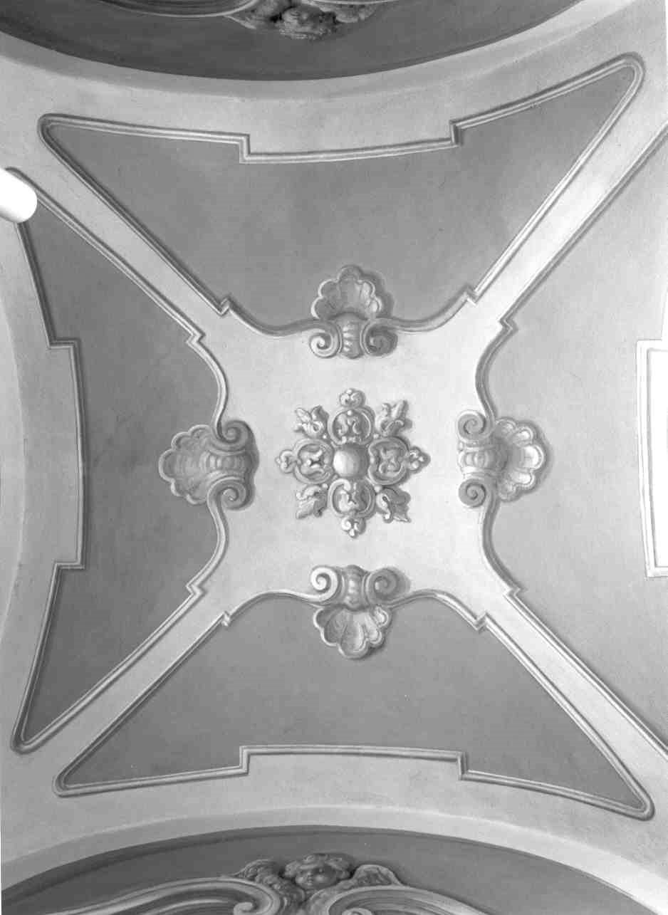 finte architetture con motivi fitomorfie angioletti (decorazione pittorica, insieme) - ambito bresciano (fine/inizio secc. XIX/ XX)