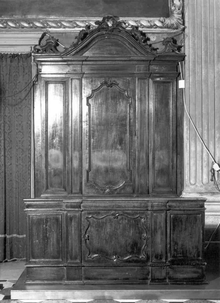 banco da chiesa, serie - bottega bresciana (seconda metà sec. XVIII)
