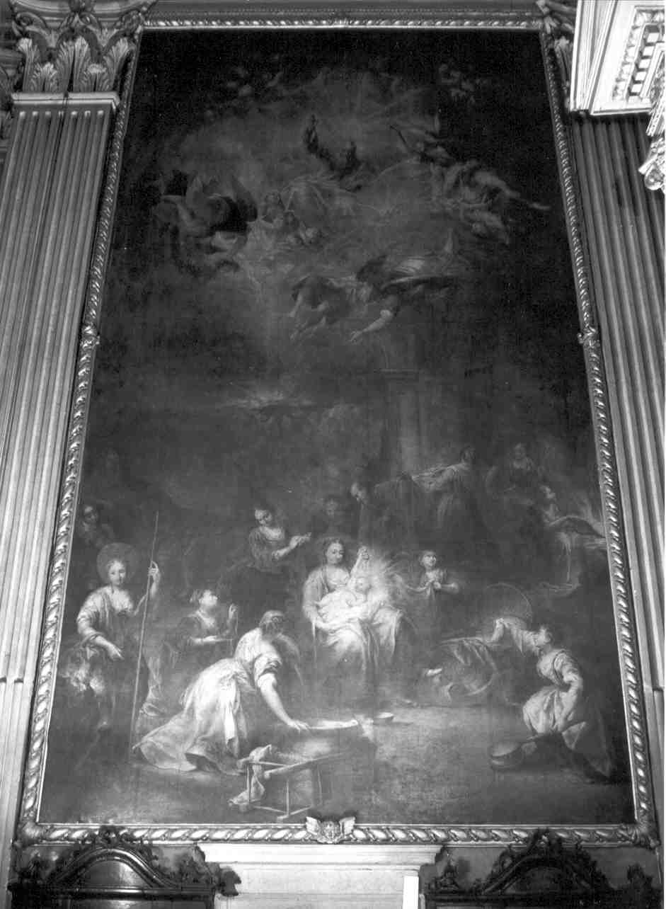 nascita di Maria Vergine (dipinto, elemento d'insieme) di Celesti Andrea (sec. XVIII)