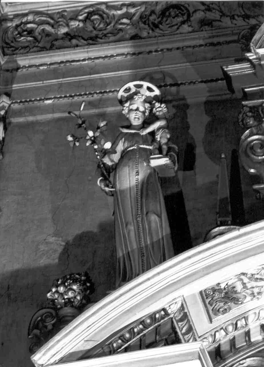 Sant'Antonio da Padova (statua, elemento d'insieme) di Rivolta Bernardo (sec. XVII)