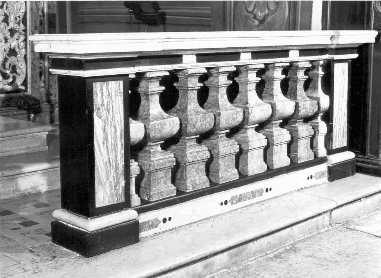 balaustrata, opera isolata - bottega bresciana (seconda metà sec. XVII)