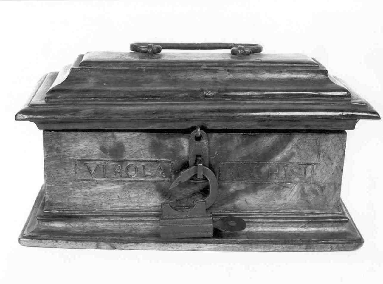 custodia - dei vasi per la riserva degli oli santi, opera isolata - ambito bresciano (seconda metà sec. XIX)
